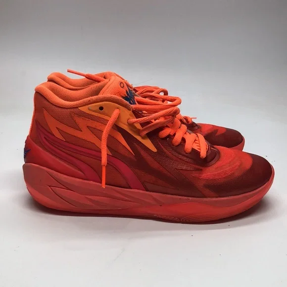 Mens PUMA MB.02 Supernova 376442-01 Orange/Blue USED Without Box Sz 6 - Picture 2 of 12